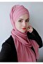 Women's Hijab Three-Stripe Ready Modern Shawl Dried Rose - 3