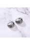 Modern Design Wide Hoop Snap-On 316l Men's Steel Earrings (pair) - 2
