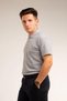 Gray Short Sleeve Young Boy High School School Lakos Polo Collar T-shirt - 2