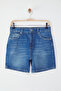 Mavi Yüksek Bel City Boy Denim Şort TWOSS25SR00172 - 5