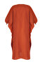Kiremit Dokuma %100 Pamuk Maxi Plaj Elbise TBESS25EL00057 - 7
