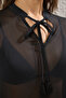 Black Woven Maxi Beach Dress Tbess25El00080 - 3