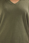 Khaki Linen Look Regular/Normal Fit Knitted Undershirt Twoss25Al00037 - 3