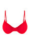 Kırmızı Gipeli Balconette Kaplı Bikini Üstü TBESS25BU00053 - 7