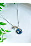 Flat Letter World Necklace Designed with Steel Snake Chain - 4
