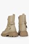 Yellen Beige Leather Women's Boots - 3