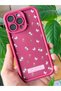 iPhone 14 Pro Case Soft Textured Butterfly Rose Pattern Soft Camera Protected Silicone Cover - 5