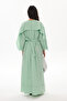 Mint Green Dress with Rope Tie Sleeves - 7