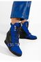 Candy blue platform sneakers - 8