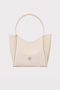 Women's Beige Shoulder and Shoulder Bag with Wide Compartment Magnet Closure with Athens Puppy Wallet - 2