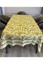 Plaid Lemon Patterned Carefree Tablecloth - 5