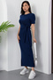 Side Tie Slit Dress Dks1136-1 - 4
