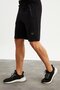 201759 Black Men's Shorts with Pocket Embroidery Detail
