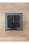 Bathroom Wc and Chimney Cover Plastic Grille Grille 17X17 cm - Matte Black