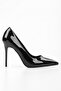 Women's Nakou Black Patent Leather Classic Heeled Stiletto - 3