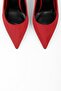 Women's Red Suede Classic Heeled Stiletto - 6
