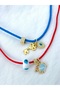 Set of 2 Minimal Twisted Rope Luck Evil Eye Necklace