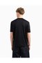 Men's Regular Fit Round Neck Stitching Embroidered Short Sleeve Black T-Shirt Em 001023   Af13747-Mc203 - 2