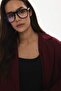 Oversize Burgundy Blazer with Side Slits - 4