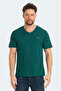 Krakker Men's V-Neck Green T-Shirt