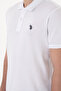 Men's Slim Fit Polo Neck White Basic T-Shirt 50297984 -Vr013 - 7