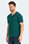Krakker Men's V-Neck Green T-Shirt - 3