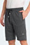 Nasim Men's Dark Gray Shorts with Pockets - 4
