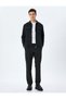 Zippered Flap Pocket Viscose Blended Long Sleeve Striped Polo Collar Shirt Jacket - 2