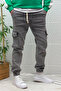 Men's Boy Friend - Cargo Pocket and Elastic Waist and Leg Jeans - 4