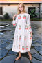 Young Girl's Long Cotton Linen Dress Suitable for Hijab