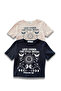 Women's Crop Moon Printed Crew Neck T-Shirt - 3