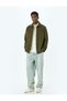 Long Sleeve Buttoned Faux Suede Shirt Jacket with Pocket Detail