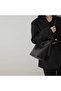 Black Snap Bucket Faux Leather Women's Hand and Shoulder Bag - 5