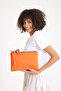 Premium Women's Colorful Lined Zippered Clutch Handbag Portfolio - 4