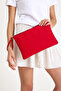Premium Women's Colorful Lined Zippered Clutch Handbag Portfolio - 4