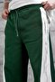 Men's Sweatpants Brush Green Oversize Baggy Striped Loose Fit 3 Yarns Without Ruffles - 2