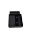 Black Patterned Tie Handkerchief Cufflinks Special Set - 5