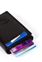 Men's Black Daily Shoulder Handbag and Mechanism Wallet New053 - 5