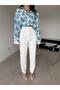 Ecru Bella Trousers with Pen Detail - 2