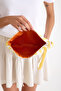 Premium Women's 1St Quality Cotton Woven Lined Colorful Clutch Portfolio Handbag - 8