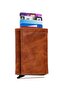 Men's Tan Leather Mechanism Wallet and Daily Shoulder Handbag - 3