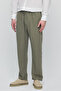 Men's Baggy Linen Pants with Elastic Waist - 4