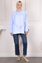 Baby Blue Front Heart Ruffle Shirt - 2