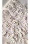 100% Cotton Raw Linen Scallop Frilly Bohemian Placemat Set of 6 40 cm White Color - 8