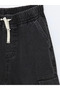 Lcw Kids Anthracite Elastic Waist Boy's Cargo Jean Trousers - 2