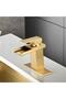 New Calium Gold Sink Mixer and Tap Dual Inlets Fixture - 2