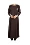 Women's Collar and Collar Striped Ribbed Ayrobine Dress - 3