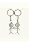 2Pcs Heart Keychain Cute Keychain Valentines Couple Keyring - 3