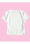 Women's White Teddy Bear Printed Baby Tee Crop T-Shirt - 2