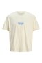 Jack Jones Jorparallel Tee Ss Crew Neck Tg Men's Beige Tshirt 12275399-06